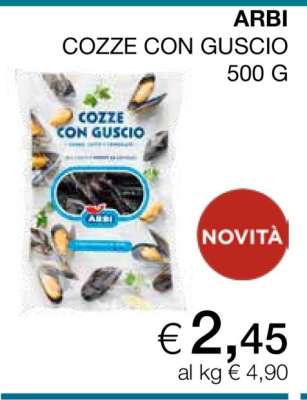 ARBI COZZE CON GUSCIO