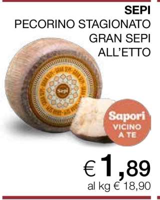 SEPI PECORINO STAGIONATO GRAN SEPI ALL’ETTO