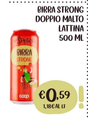 BIRRA STRONG DOPPIO MALTO LATTINA 500 ML