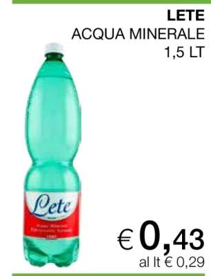 LETE ACQUA MINERALE