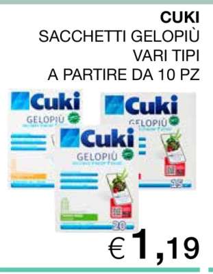 CUKI Sacchetti Gelopiù