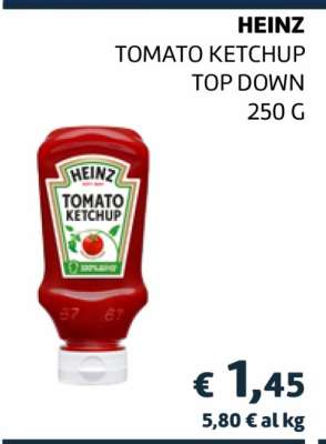 HEINZ Tomato ketchup top down