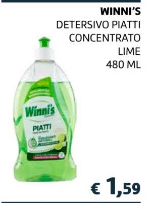 WINNI’S DETERSIVO PIATTI CONCENTRATO LIME