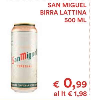 SAN MIGUEL BIRRA LATTINA