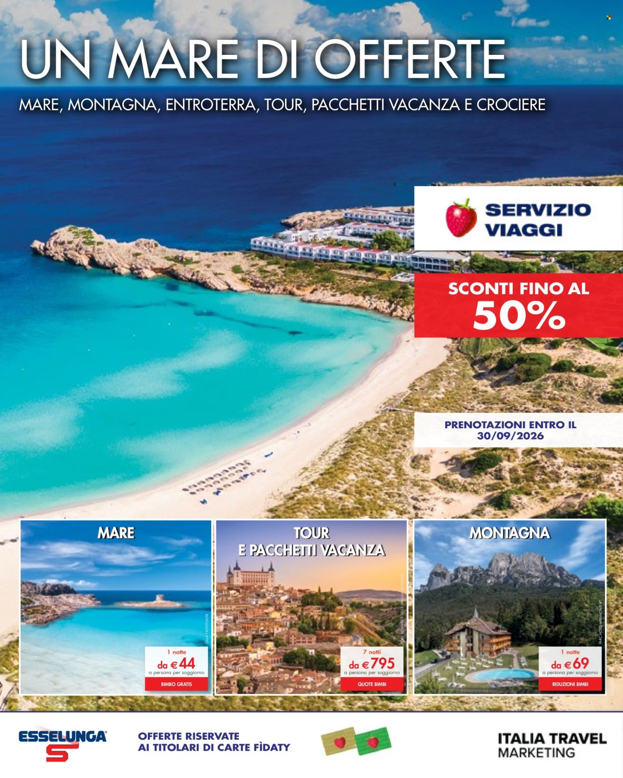 Volantino Esselunga - 26/3/2026 - 30/9/2026. Pagina 1