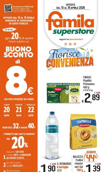 Volantino Famila - 10/4/2026 - 19/4/2026.