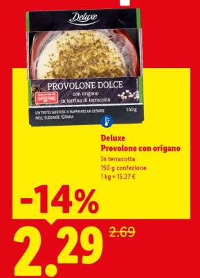 Deluxe Provolone con origano