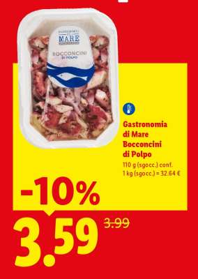 Gastronomia di Mare Bocconcini di polpo