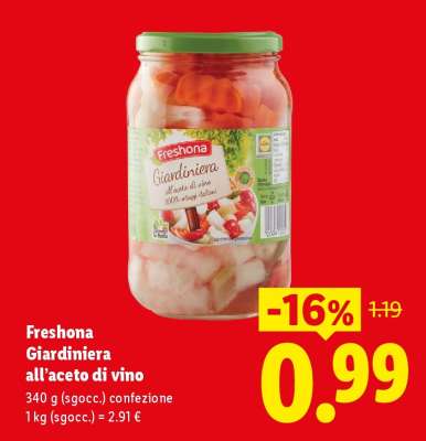 Freshona Giardiniera all'aceto di vino