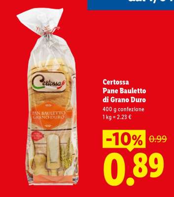 Certossa Pane bauletto di grano duro