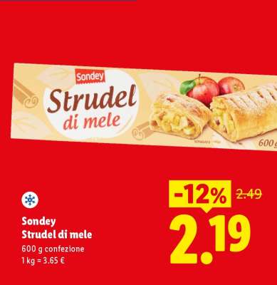 Sondey Strudel di mele