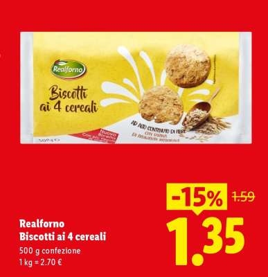 Realforno Biscotti ai 4 cereali