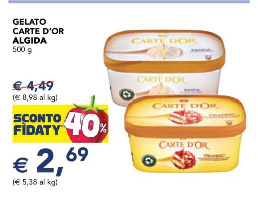 Gelato Carte D'Or Algida