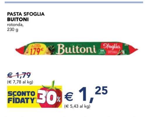 Pasta Sfoglia Buitoni