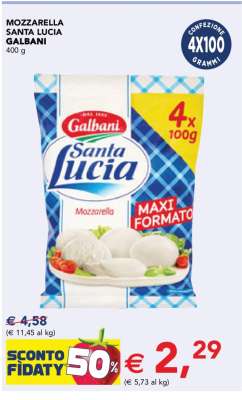 MOZZARELLA SANTA LUCIA GALBANI