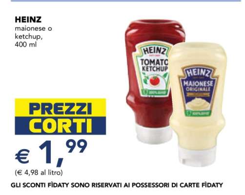 HEINZ maionese o ketchup