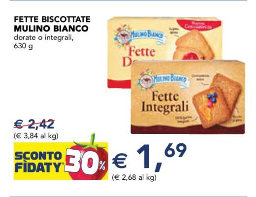 Fette Biscottate Mulino Bianco