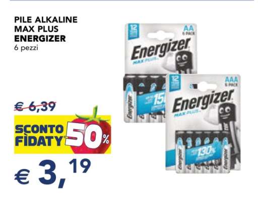 PILE ALKALINE MAX PLUS ENERGIZER