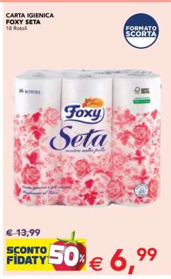 Carta igienica FOXY Seta
