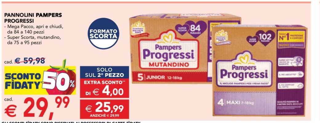 Pannolini Pampers Progressi