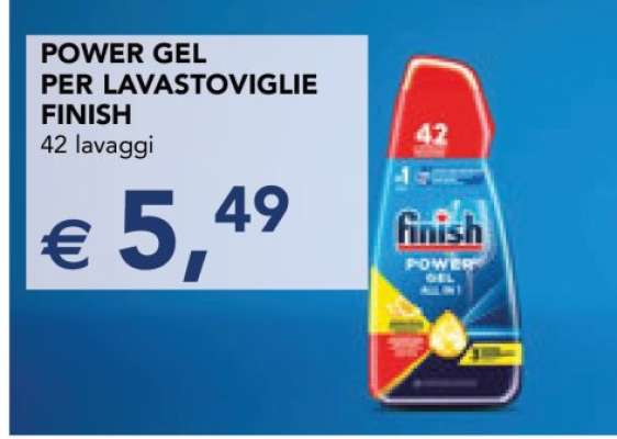 POWER GEL PER LAVASTOVIGLIE FINISH