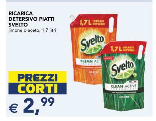 Ricarica Detersivo Piatti Svelto