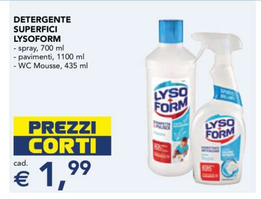 Detergente Superfici Lysoform