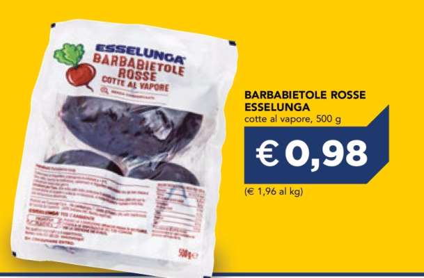 BARBABIETOLE ROSSE ESSELUNGA