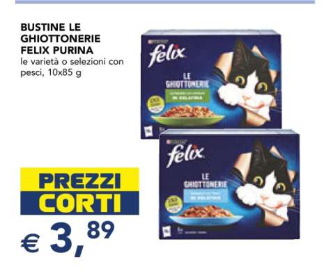 BUSTINE LE GHIOTTONERIE FELIX PURINA