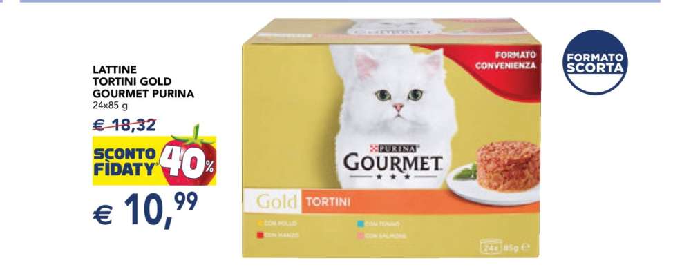 LATTINE TORTINI GOLD GOURMET PURINA