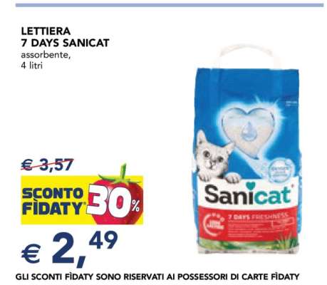 LETTIERA 7 DAYS SANICAT