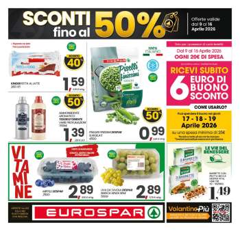 Volantino Eurospar - 9/4/2026 - 19/4/2026.