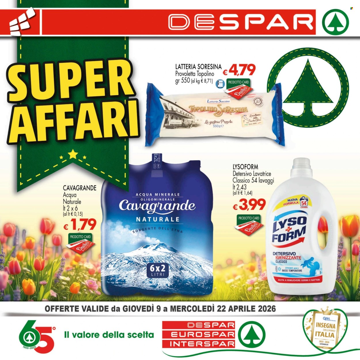 Volantino Interspar - 9/4/2026 - 22/4/2026. Pagina 1