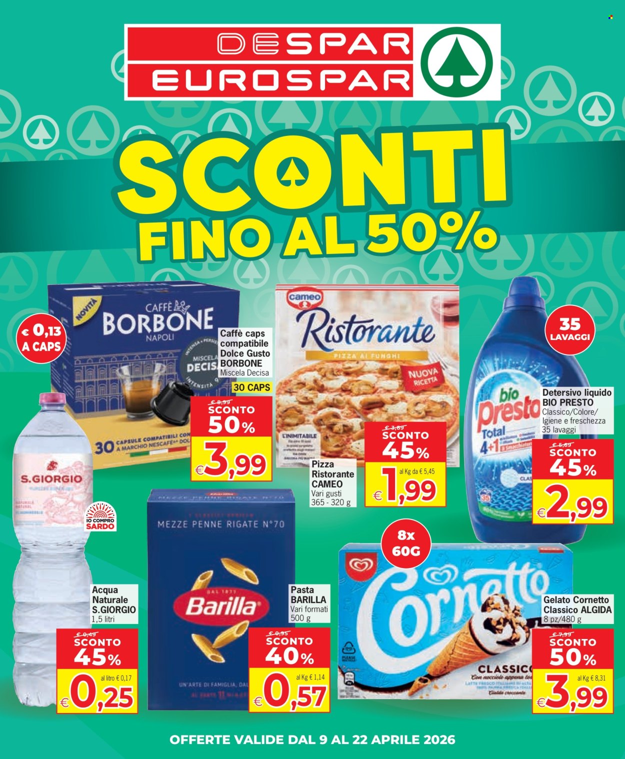 Volantino Eurospar - 9/4/2026 - 22/4/2026. Pagina 1