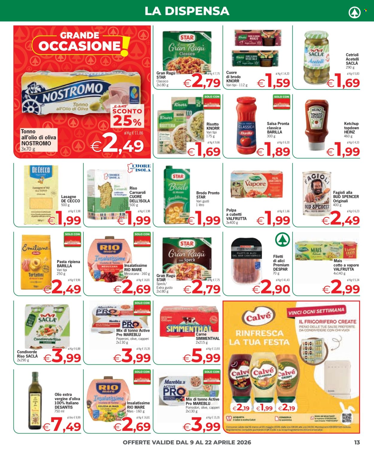 Volantino Eurospar - 9/4/2026 - 22/4/2026. Pagina 13
