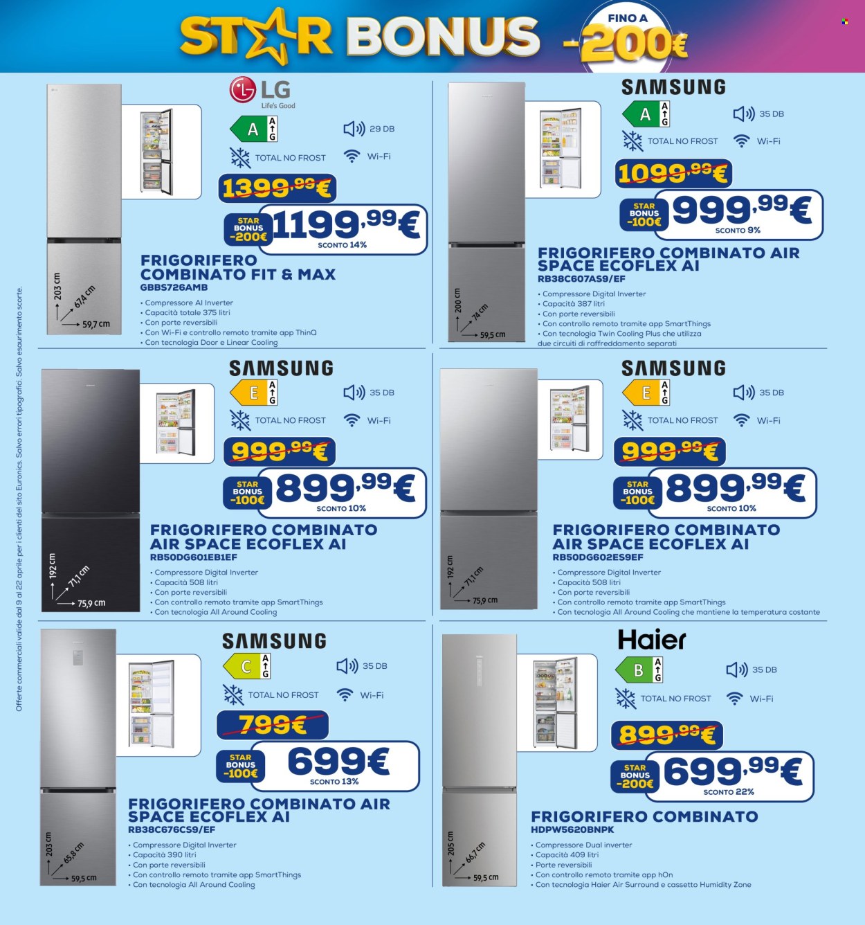 Volantino Euronics - 9/4/2026 - 22/4/2026. Pagina 5