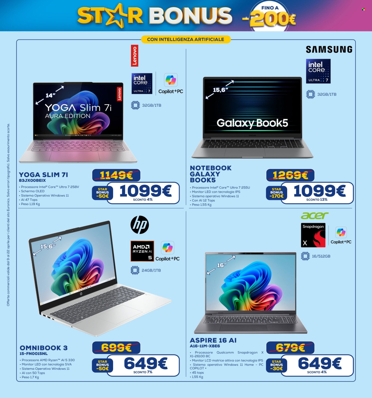 Volantino Euronics - 9/4/2026 - 22/4/2026. Pagina 21