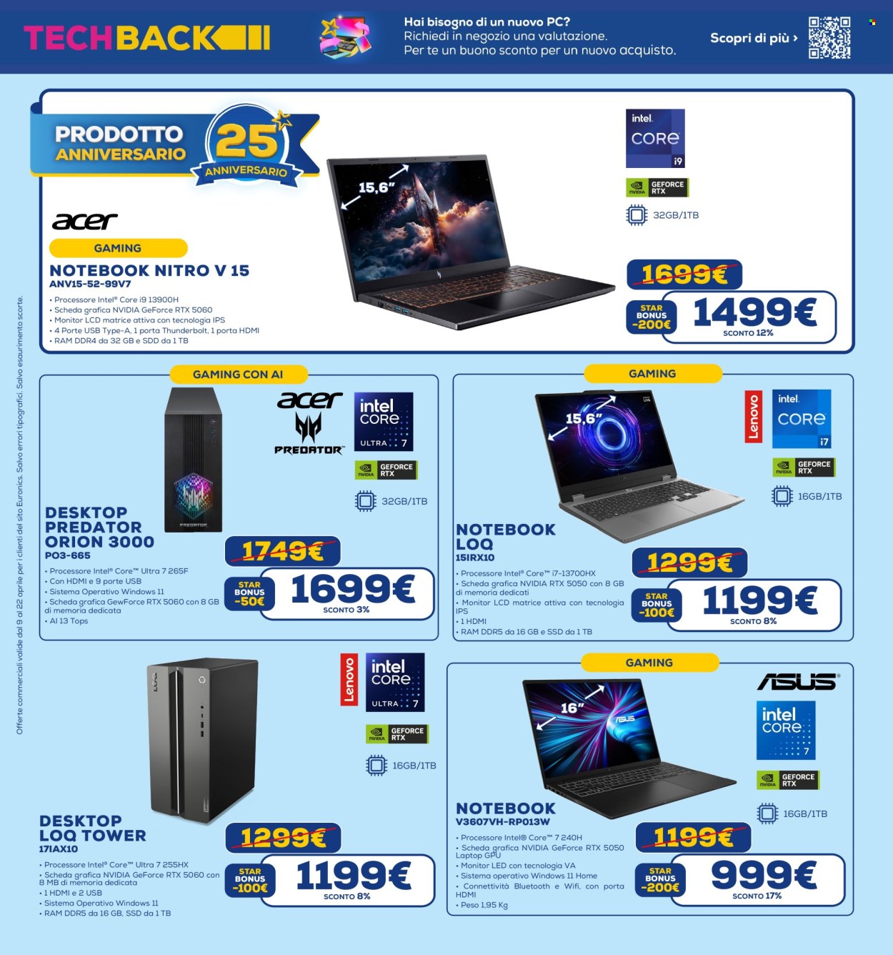 Volantino Euronics - 9/4/2026 - 22/4/2026. Pagina 22