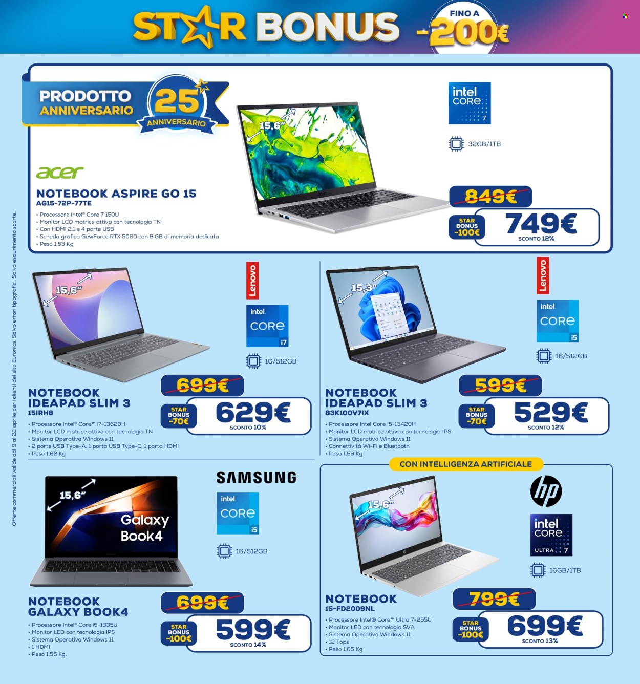 Volantino Euronics - 9/4/2026 - 22/4/2026. Pagina 23