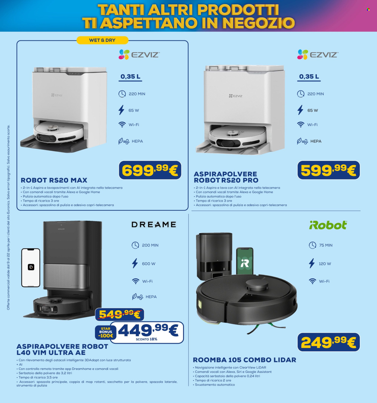 Volantino Euronics - 9/4/2026 - 22/4/2026. Pagina 40