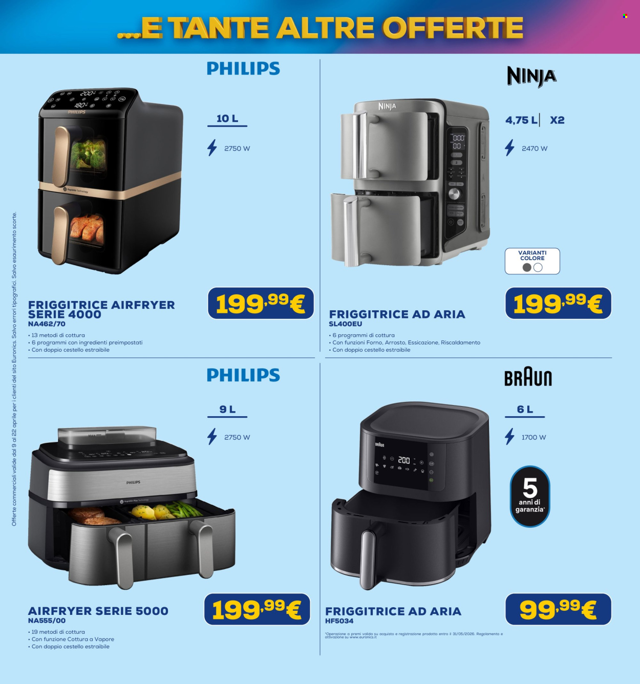 Volantino Euronics - 9/4/2026 - 22/4/2026. Pagina 43