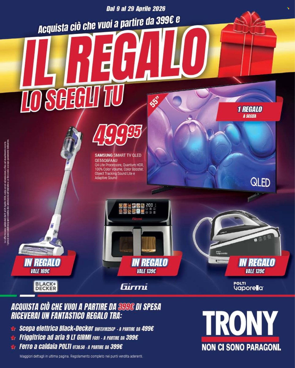 Volantino Trony - 9/4/2026 - 29/4/2026. Pagina 1