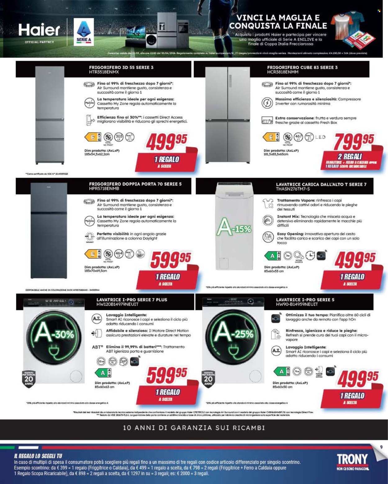 Volantino Trony - 9/4/2026 - 29/4/2026. Pagina 9