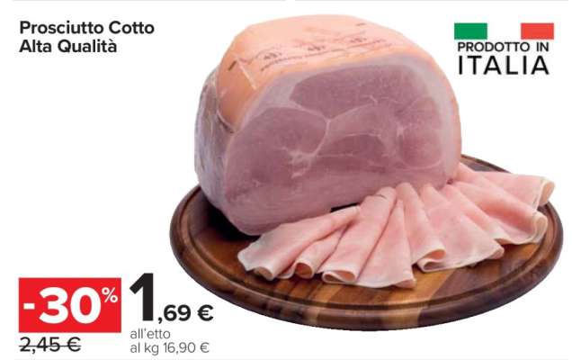 Prosciutto Cotto Alta Qualità