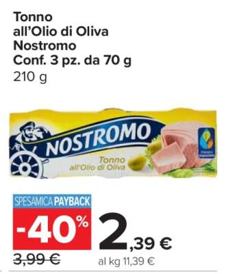Tonno all'olio di oliva Nostromo