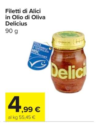 Filetti di Alici in Olio di Oliva Delicius