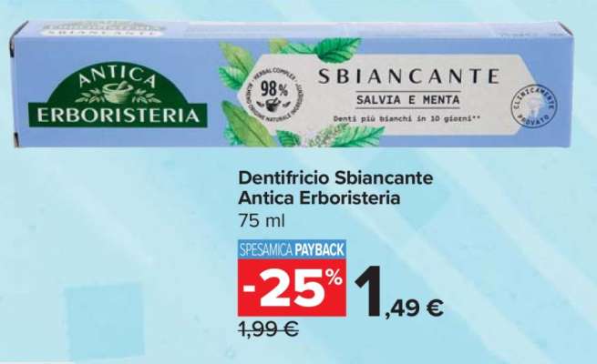 Dentifricio Sbiancante Antica Erboristeria