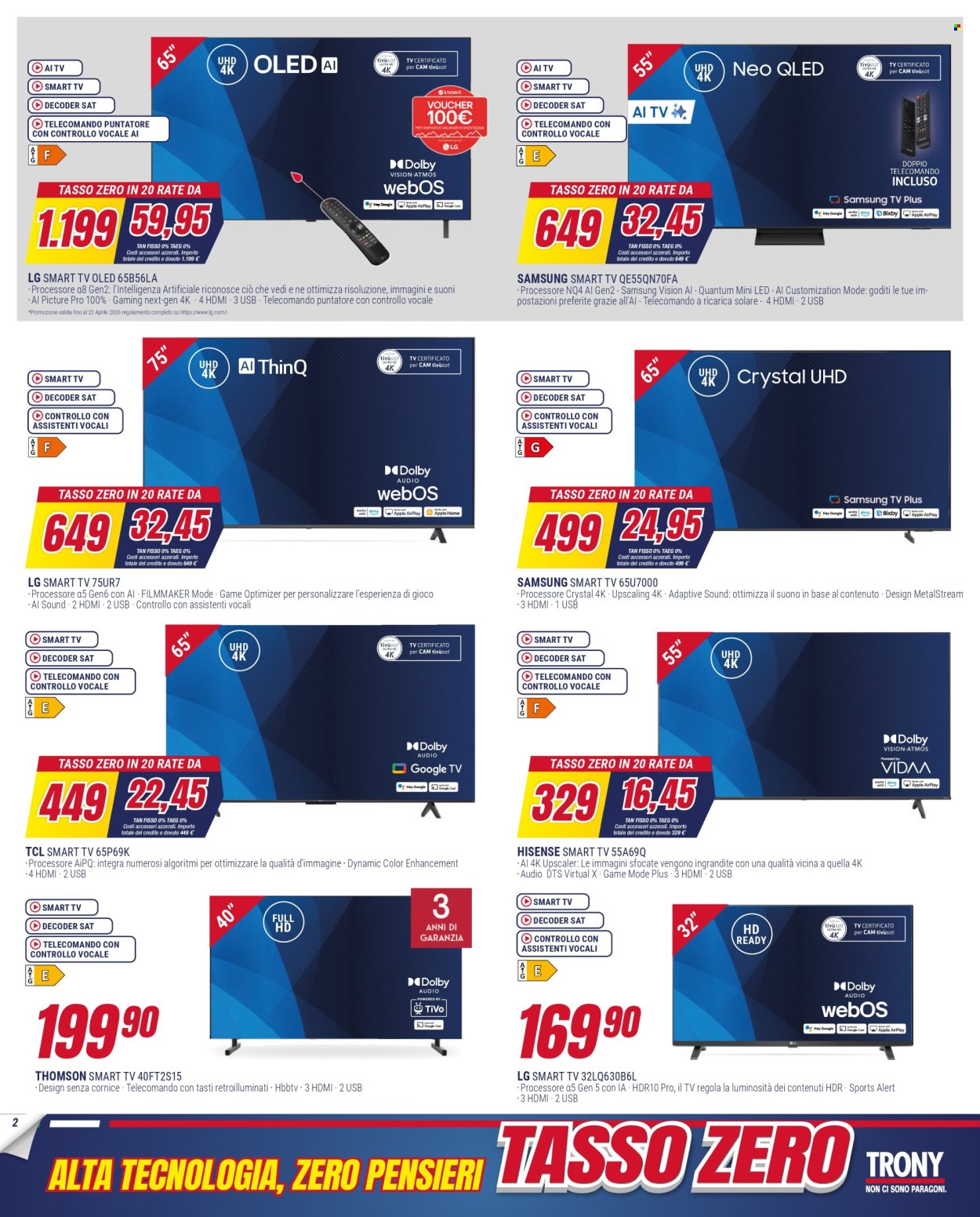 Volantino Trony - 11/4/2026 - 27/4/2026. Pagina 2