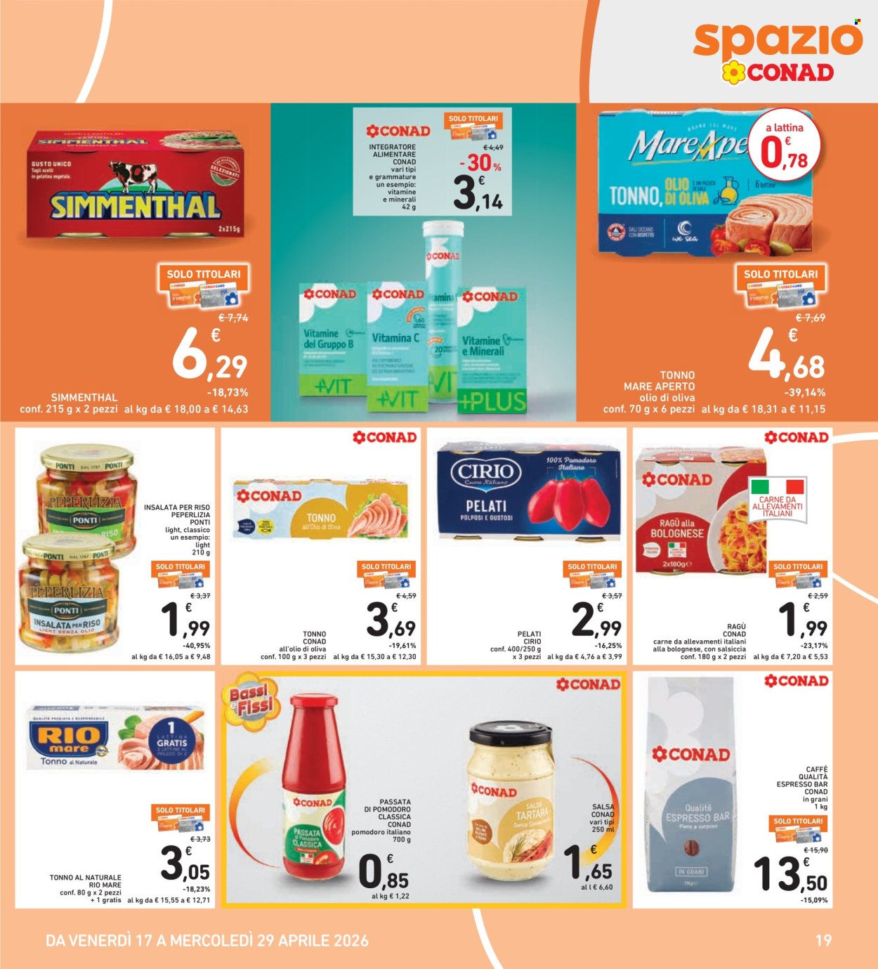 Volantino Spazio Conad - 17/4/2026 - 29/4/2026. Pagina 19
