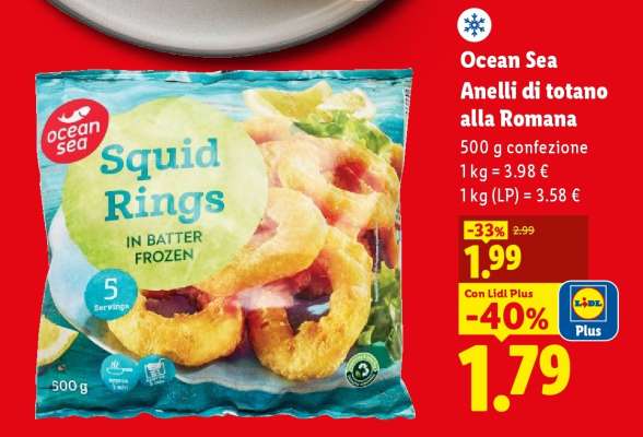 Ocean Sea Anelli di totano alla romana